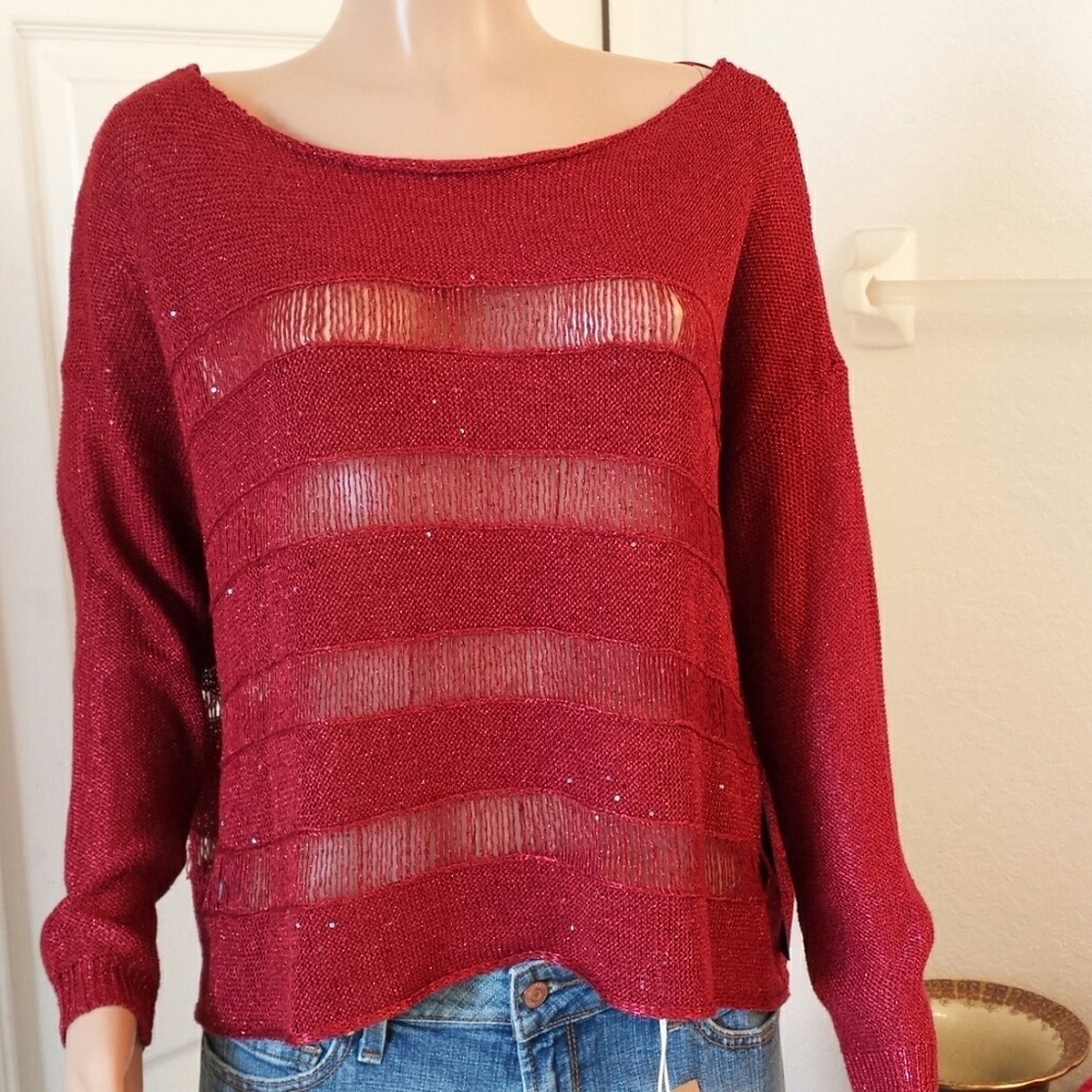 rock&republic red sweater